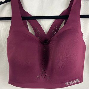 Victoria Secret Sport Angel Max Racer Back Bra 32DDD Burgundy